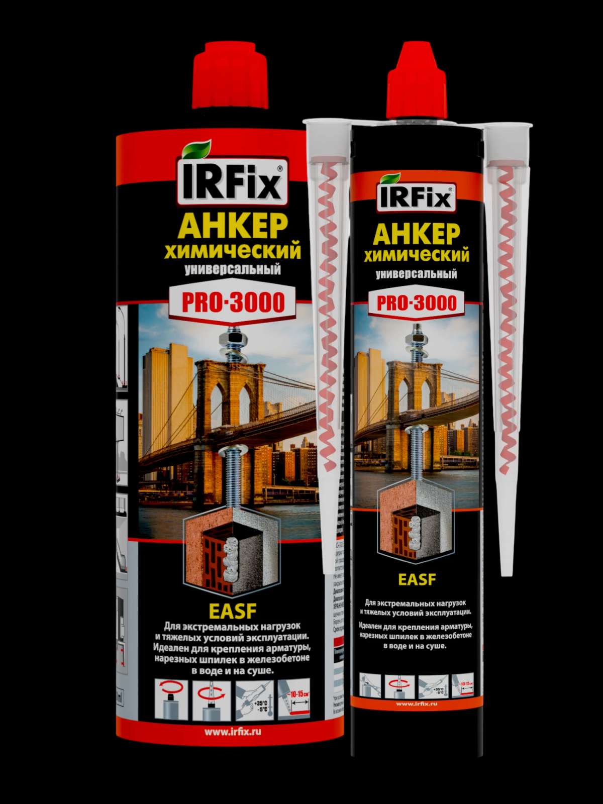 IRFix Pro-3000 EASF Химический анкер универсальный 300мл арт. 20067