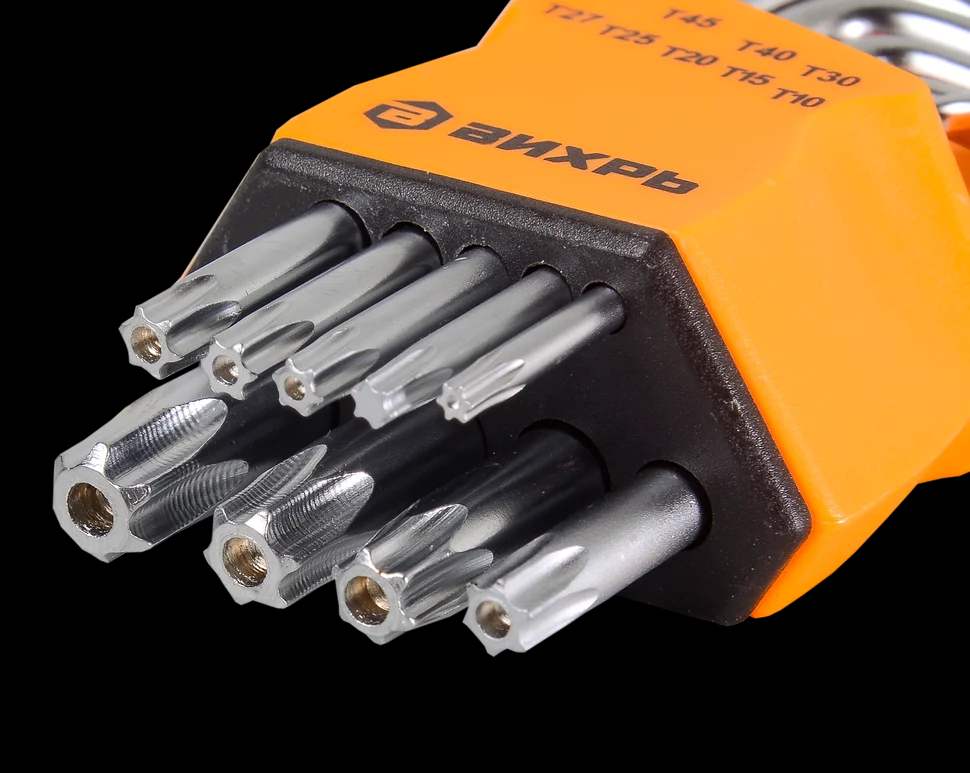Набор ключей имбусовых Torx , 9 шт, T10-T50 3