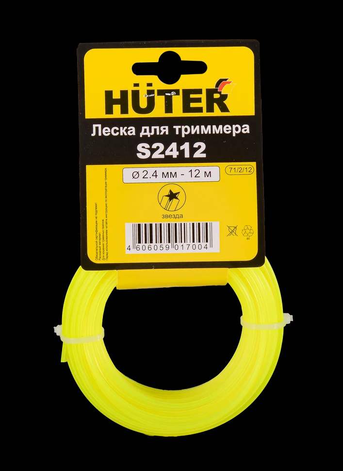 Леска S2412 для триммера, 2.4 мм, звезда 1