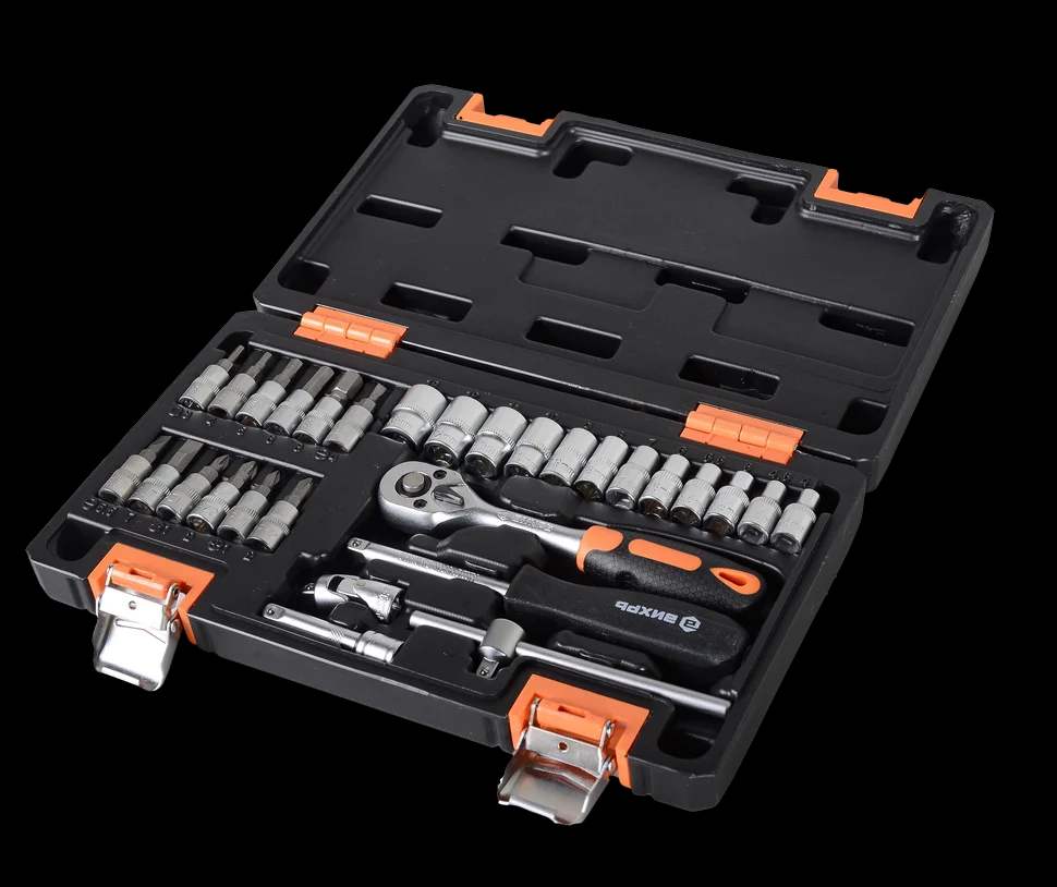 Набор инструментов, 1/4" , CrV, пластиковый кейс 29 предм 2