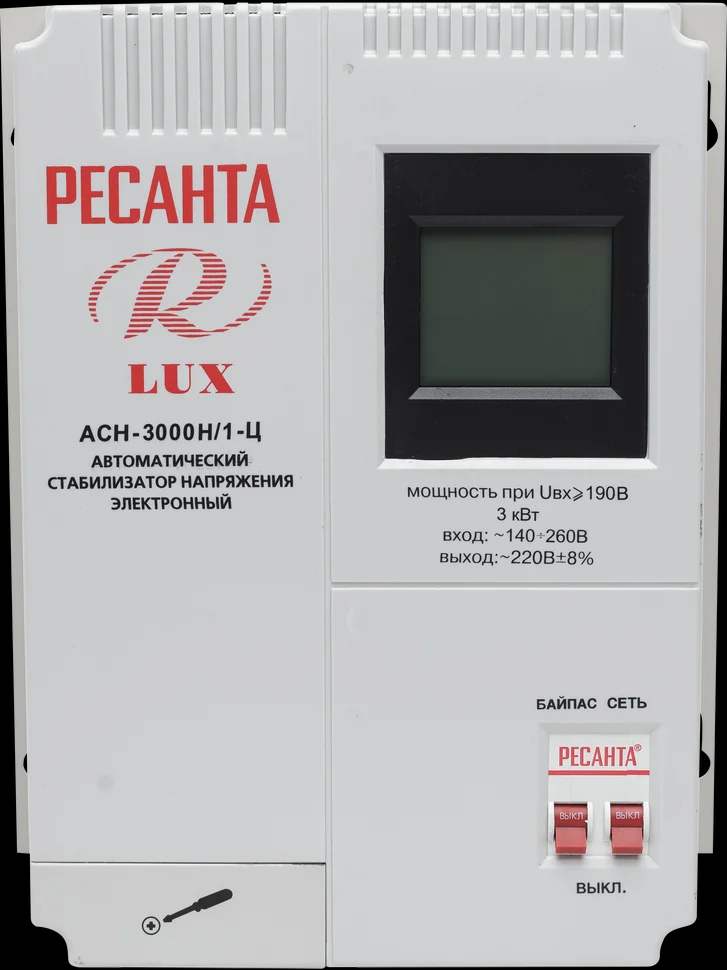 Стабилизатор напряжения серии LUX АСН-3000Н/1-Ц 2