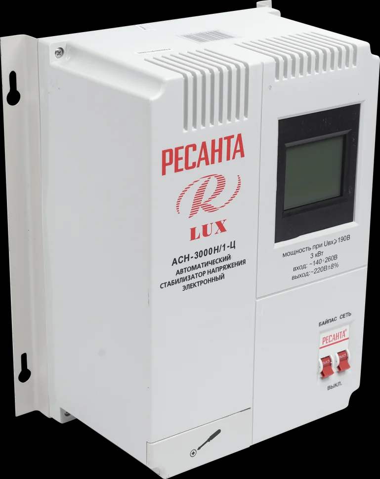 Стабилизатор напряжения серии LUX АСН-3000Н/1-Ц 3