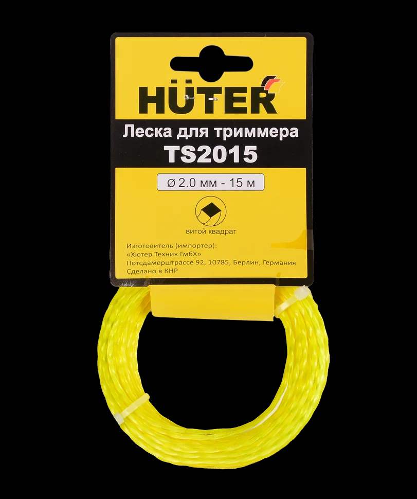 Леска TS2015 для триммера, 2 мм, витой квадрат 2