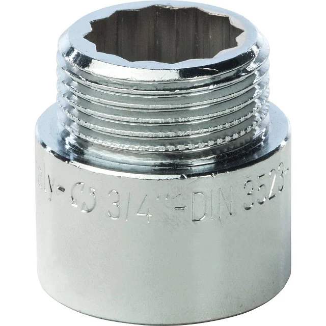 Удлинительная гайка 3/4" х 20мм хром.