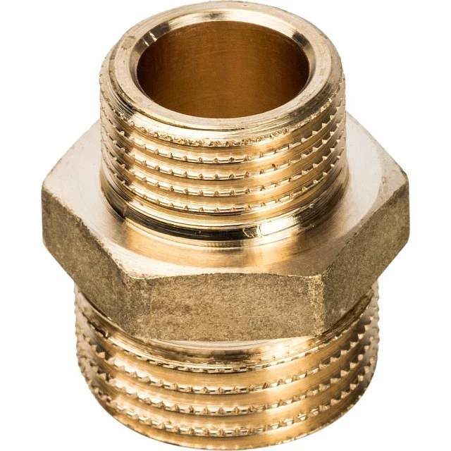 Ниппель переходной 1/2"-3/8" латунь