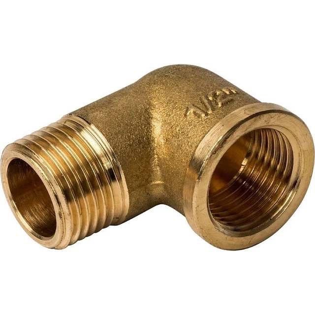 Уголок 1/2" г/ш латунь