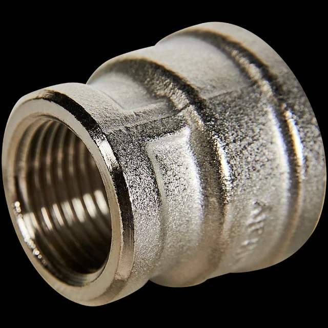 Муфта переходная 3/4" х 1/2" никель