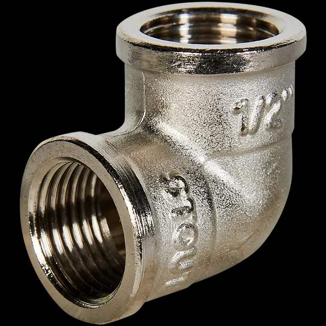 Уголок 1/2"гг никель