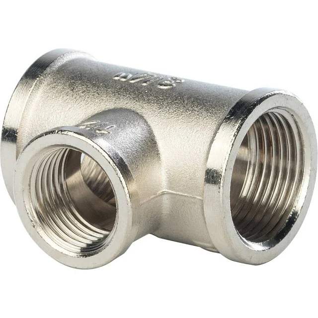 Тройник переходной 3/4"х1/2" никель