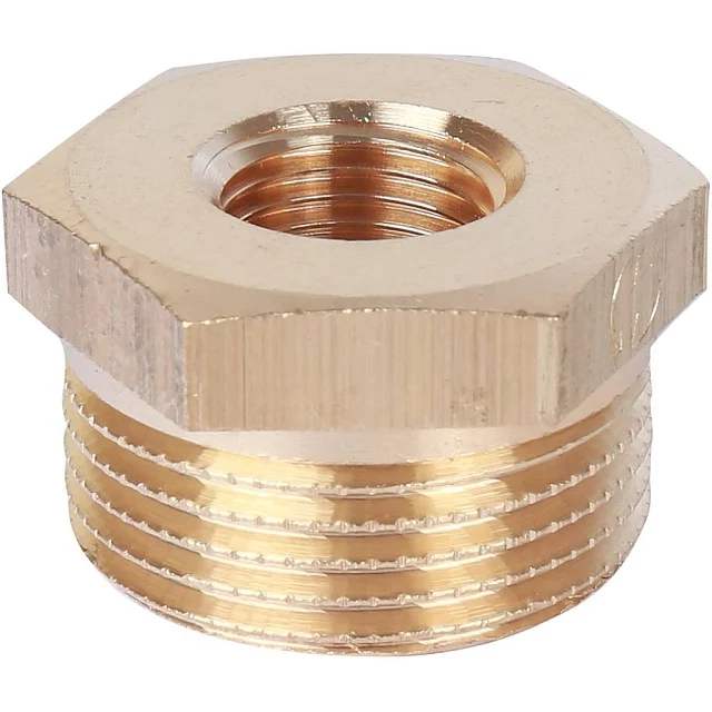 Футорка переходная 3/4" НР × 1/4" ВР латунь