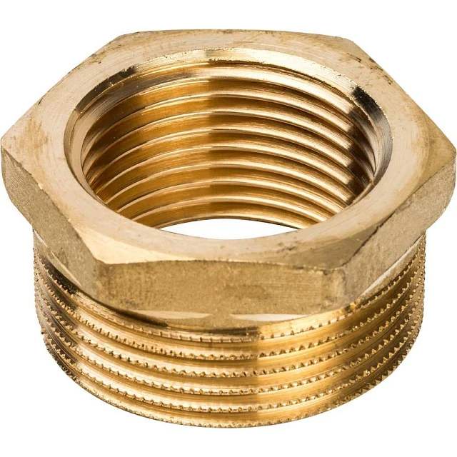 Футорка переходная 1 1/4" НР × 1" ВР латунь