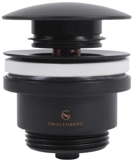Донный клапан GB106 Черный матовый 1