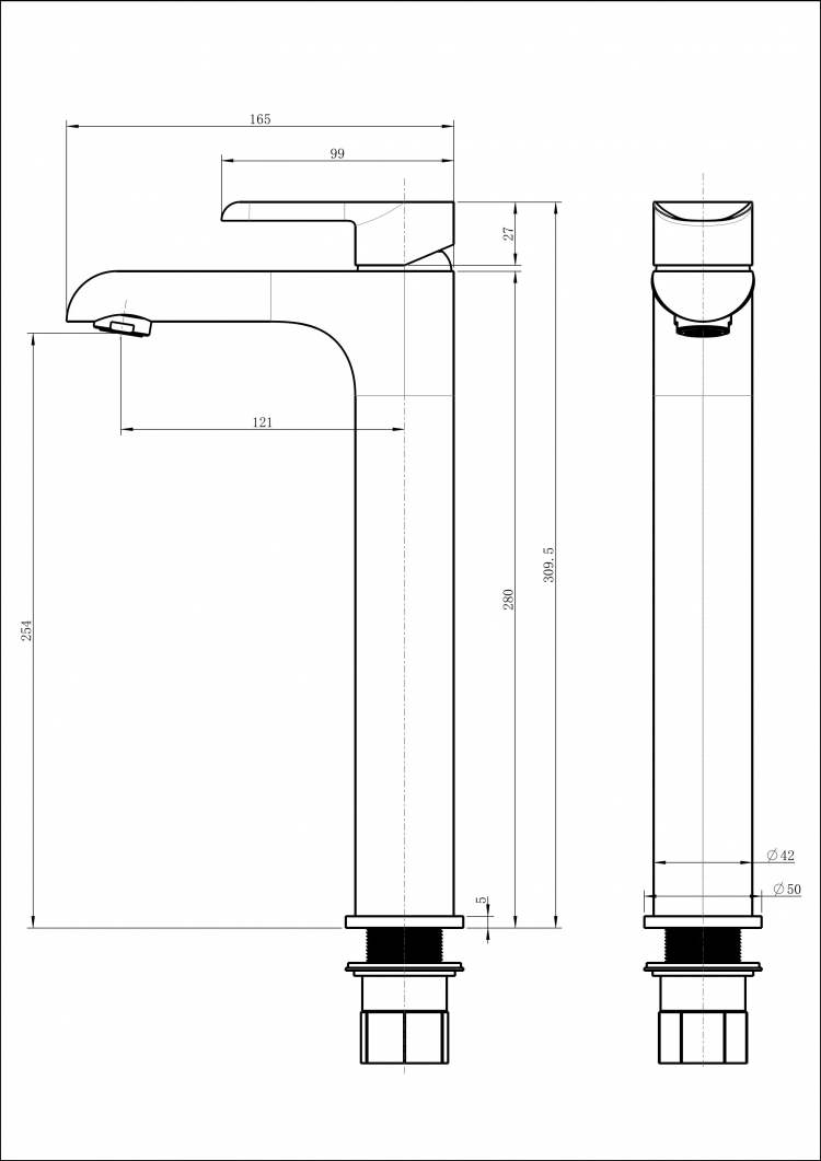 Смеситель для раковины Groсenberg GB3010 Белый хром 3