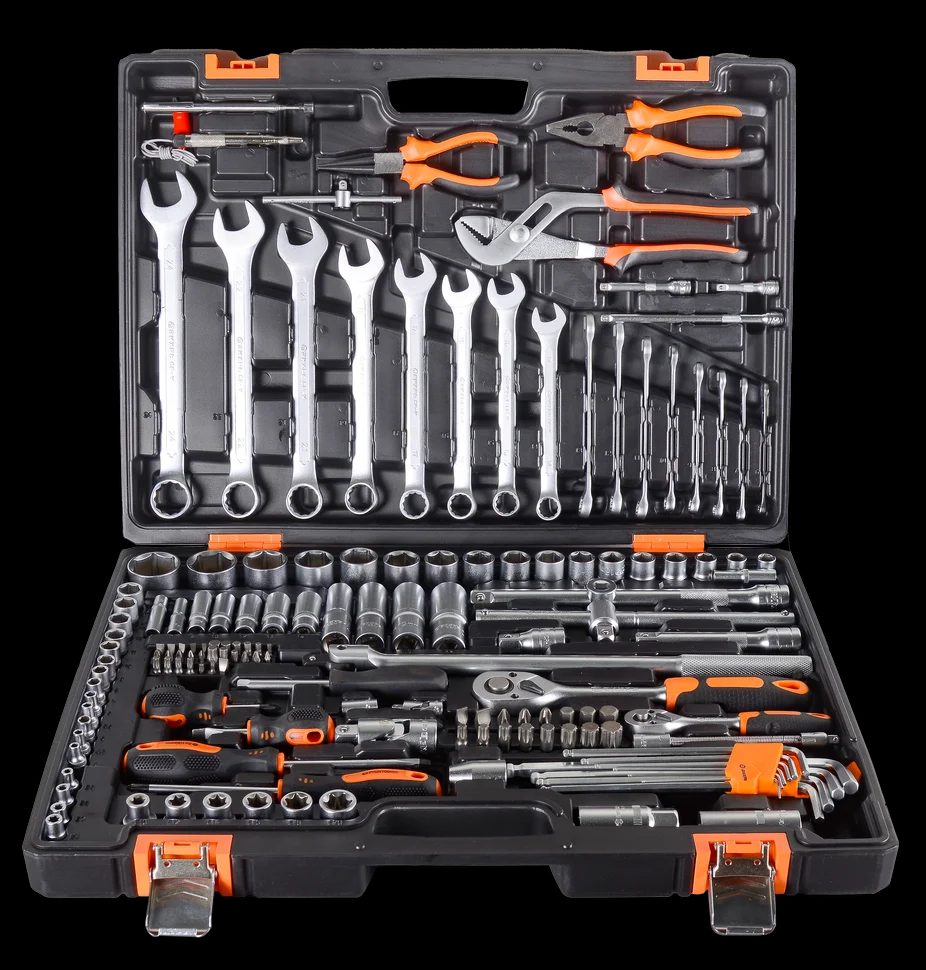 Набор инструментов, 1/2", 1/4", CrV, в кейсе 151 предмет - фото 2