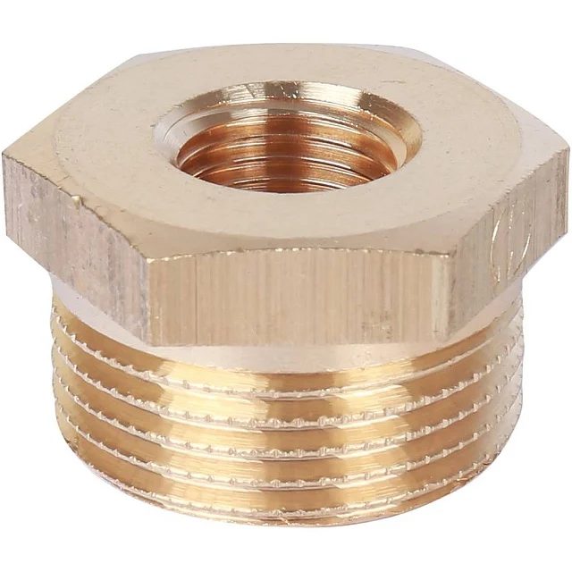 Футорка переходная 3/4" НР × 1/4" ВР латунь - фото 1