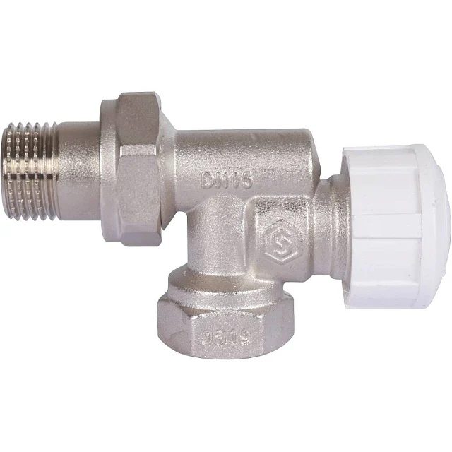 Кран для радиатора 1/2" осевой для терморегулятора