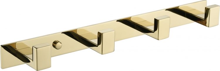 Полотенцедержатель на планке 4-й AC0014 (Золото глянец)