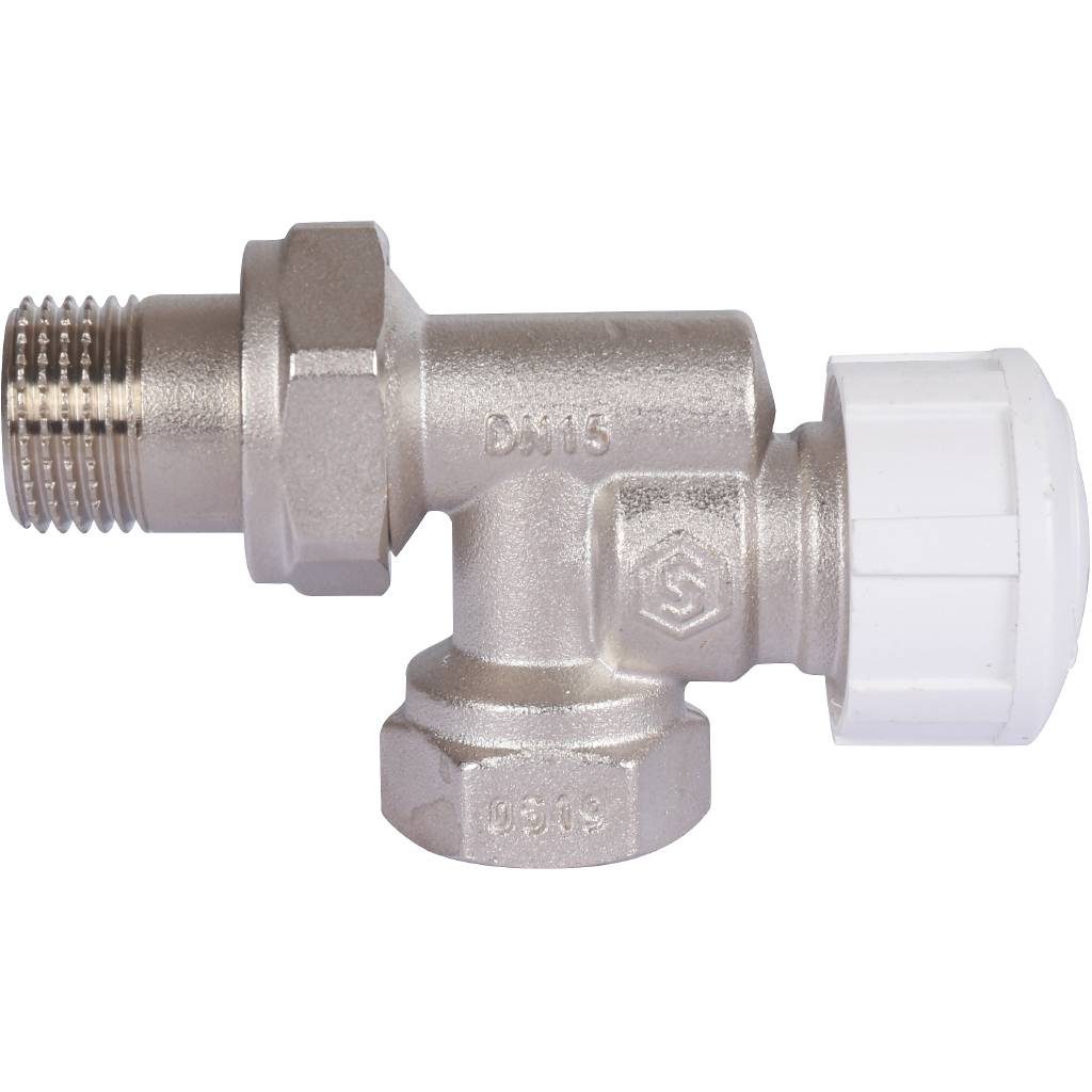 Кран для радиатора 1/2" осевой для терморегулятора