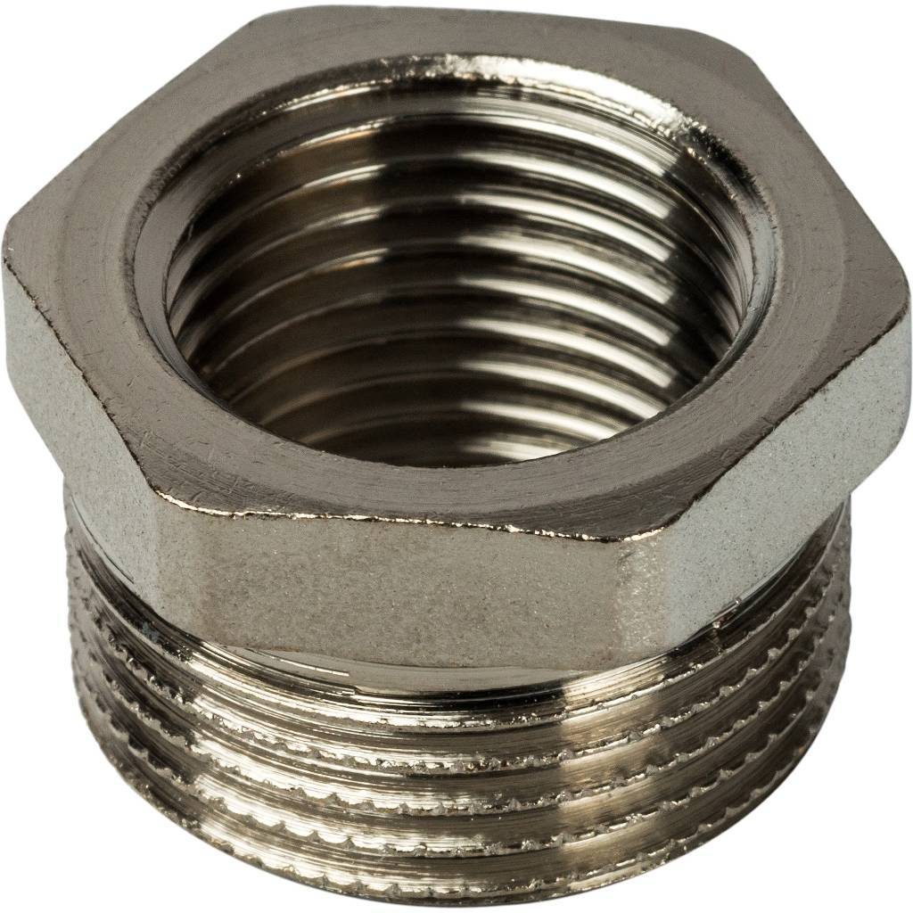 Футорка 3/4"н-1/2"в никель - фото 1