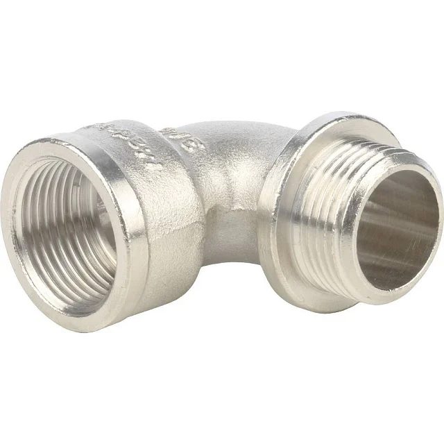 Уголок c упором 3/4"гш никель