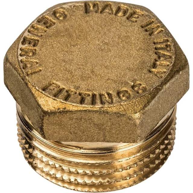 Заглушка 1/2" нар латунь