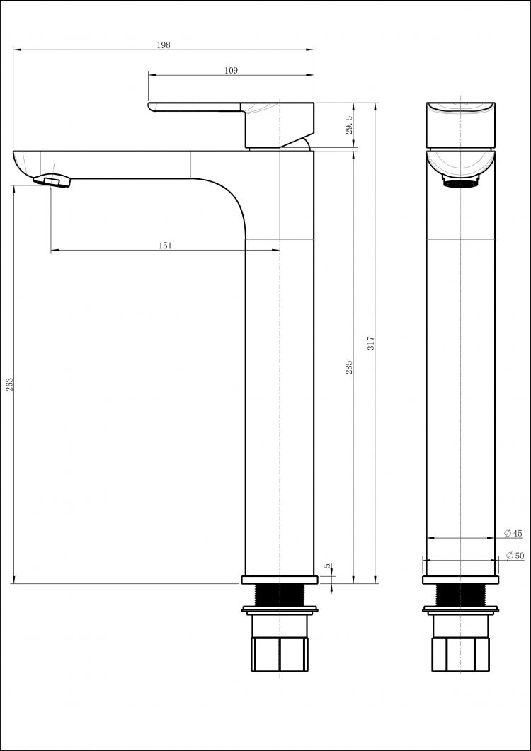 Cмеситель для раковины GB3009 Белый хром - фото 2