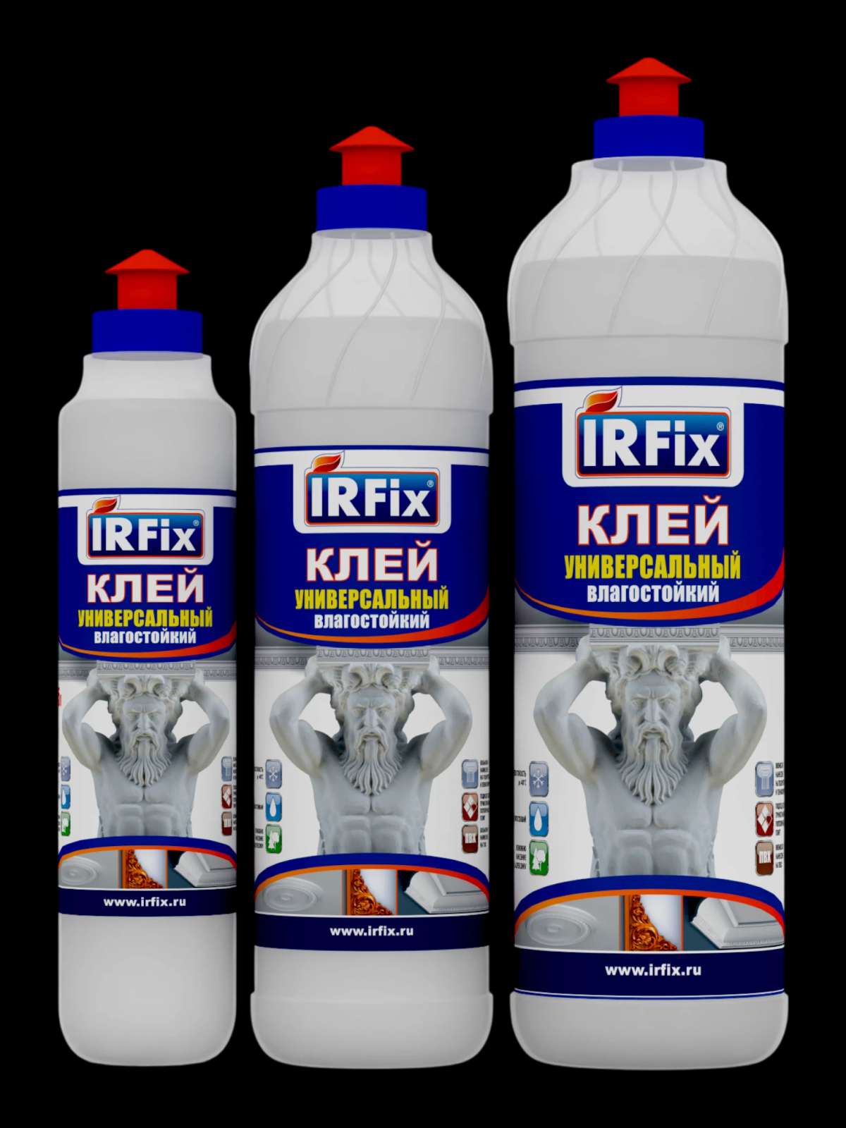 IRFix Клей универсальный влагостойкий 1л Бесцветный арт. 20037