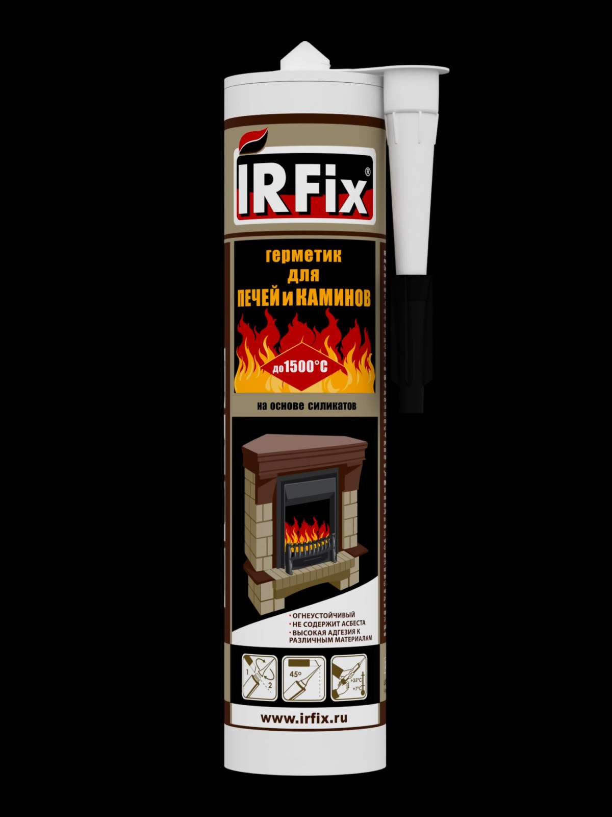 IRFix Герметик силикатный для печей и каминов до +1500˚C
