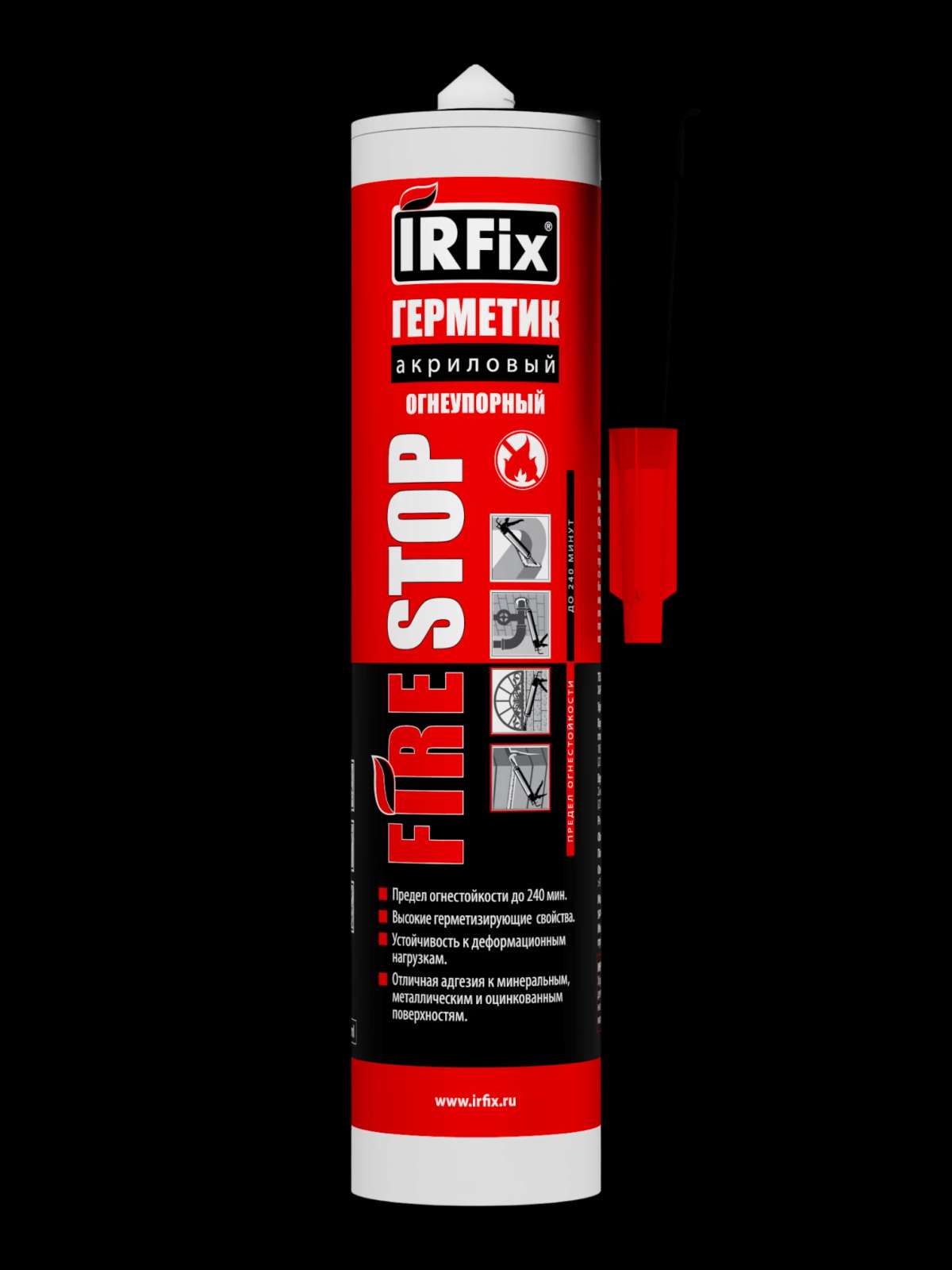 IRFix FIRESTOP Герметик акриловый огнеупорный