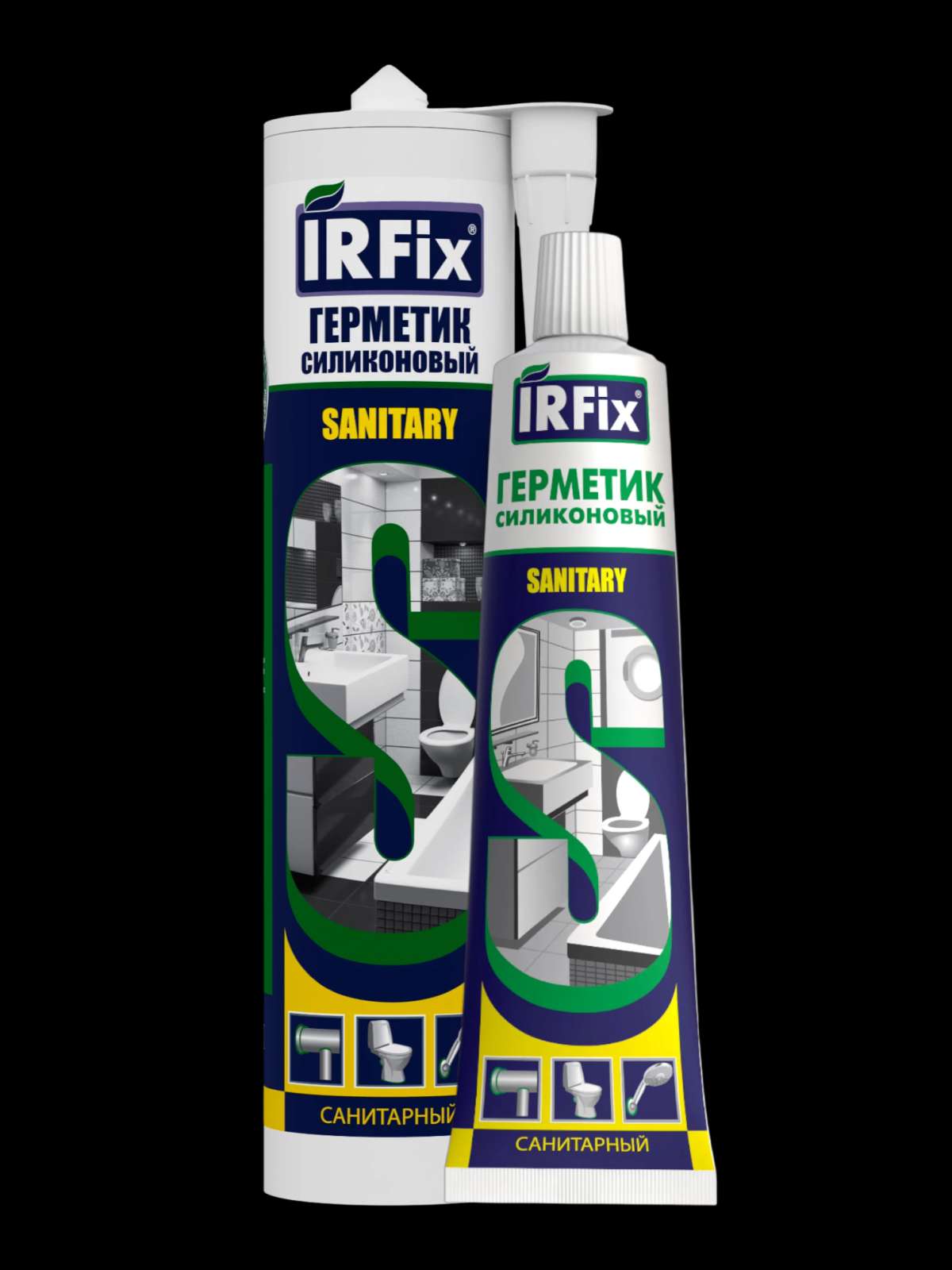 IRFix Sanitary Герметик силиконовый санитарный 310мл Бесцветный арт. 20065