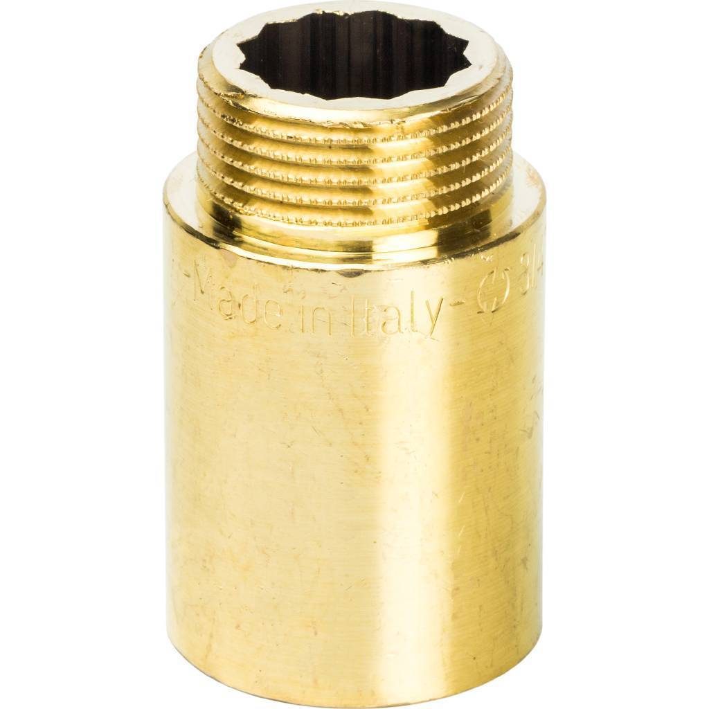 Удлинительная гайка 3/4" х 40мм (латунь) - фото 1